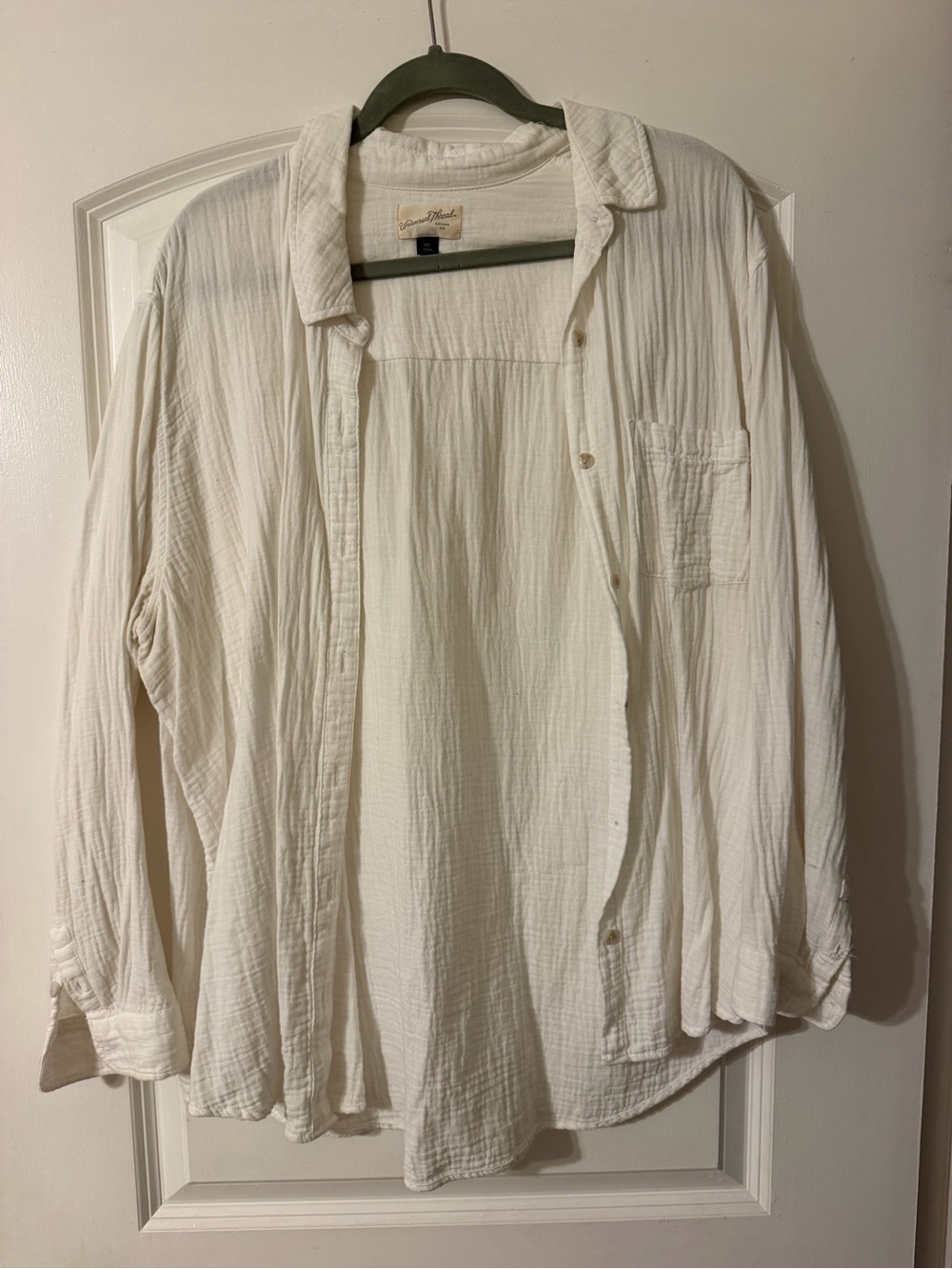 Universal Thread Cream Lightweight Men's Shirt Jacket